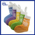 Yhao High quality jacquard infants socks Knitted snow design Socks